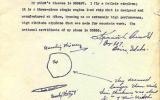 Официальный доклад Арнольда после встречи с НЛО над Маунт-Рейнир в июне 1947 года. В докладе представлены эскизы Арнольда о том, как выглядели объекты и характеристики полета.&nbsp;
